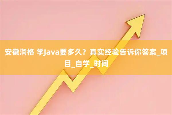 安徽润格 学Java要多久？真实经验告诉你答案_项目_自学_时间