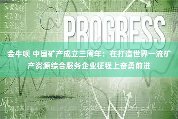金牛呗 中国矿产成立三周年：在打造世界一流矿产资源综合服务企业征程上奋勇前进